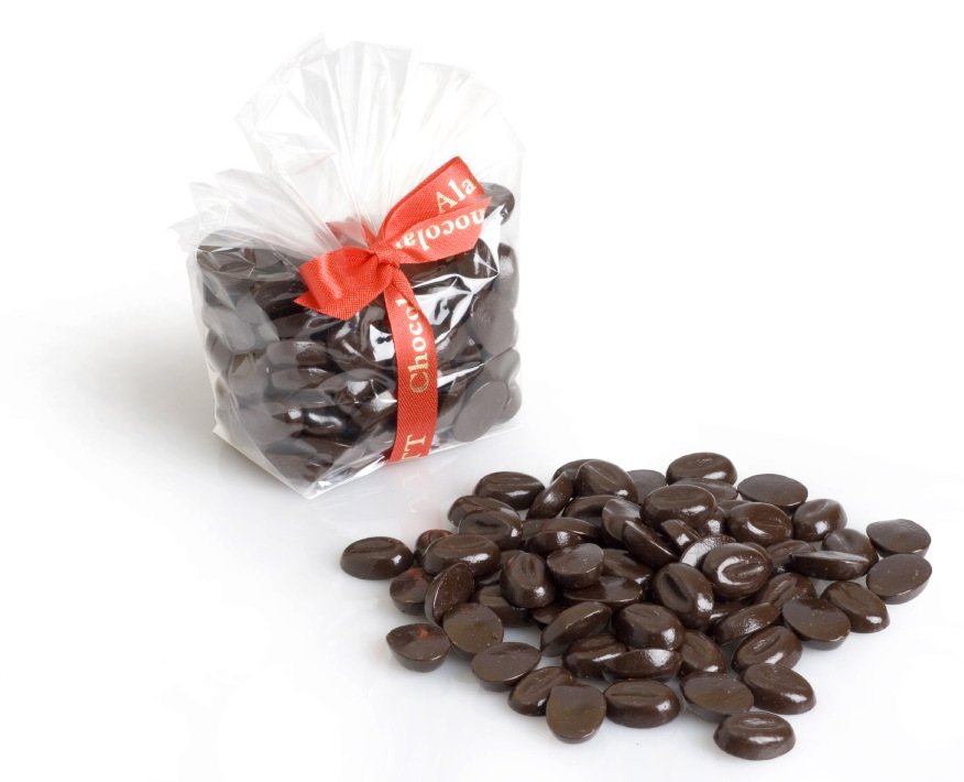 Grain de café en chocolat