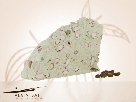 TARTE DE NOUGAT PISTACHE - ref_80PM - Part de 120 grammes