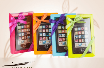 Téléphone en chocolat
