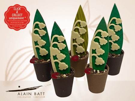 Pot de muguet praliné - ref_209 - Muguet et Pot chocolat au Lait