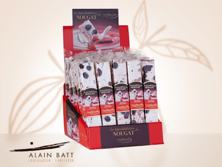 NOUGAT FRUITS DES BOIS barre 100G - ref_496 - barre de nougat 100g