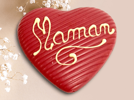 Coeur Maman - ref_223 - Coeur Chocolat Noir