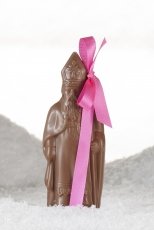 Saint Nicolas en chocolat - 15cm