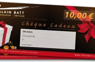 Chèque cadeau 10 euros