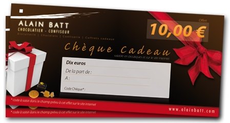 Bon cadeau 10 Euros