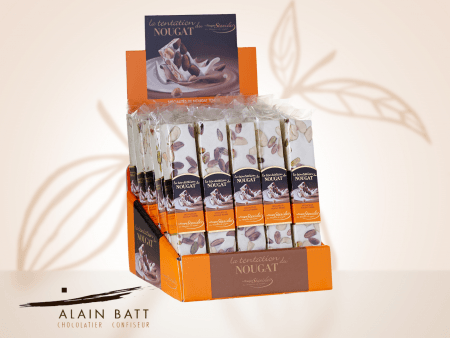 NOUGAT PISTACHE barre 100G - ref_498 - barre de nougat 100g