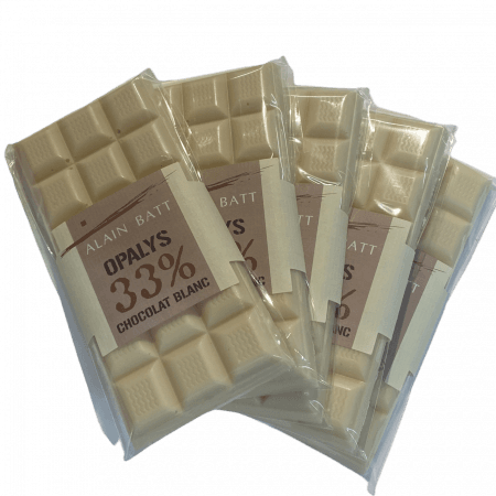 Tablette Opalys 33% - Ivoire lacté - ref_374 - La tablette de 100 grammes
