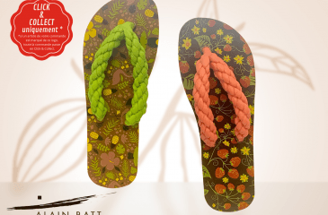 Paire de tongs en chocolat
