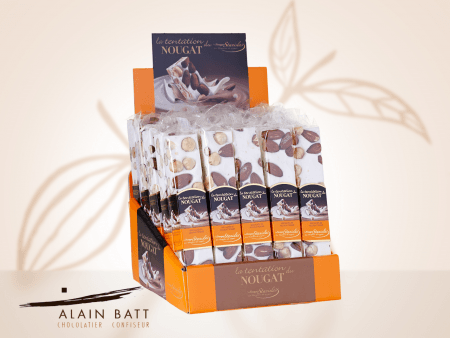NOUGAT AMANDES barre 100G - ref_490 - barre de nougat 100g