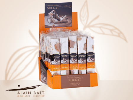 NOUGAT CARAMEL BEURRE SALE barre 100G - ref_491 - barre de nougat 100g