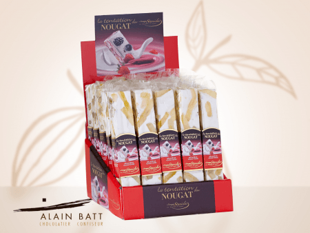 NOUGAT CITRON MERINGUE barre 100G - ref_493 - barre de nougat 100g