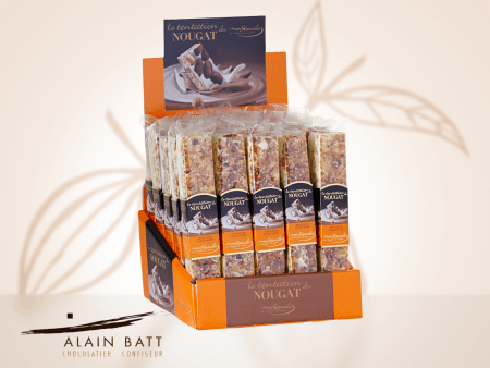 NOUGAT CREME BRULEE barre 100G - ref_494 - barre de nougat 100g