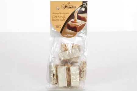 MINIS NOUGATS caramel beurre salé sachet de 200g - ref_506 - Sachet de 200g de mini nougat