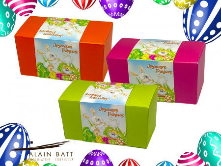 Ballotin Joyeuses Pâques - ref.JPJ250 - Ballotin de 250g