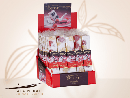 NOUGAT FRUITS CONFITS barre 100G - ref_494 - barre de nougat 100g
