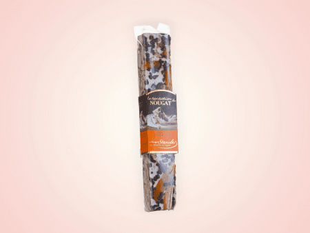 NOUGAT CHOCOLAT ORANGETTES barre 100G - ref_494 - barre de nougat 100g