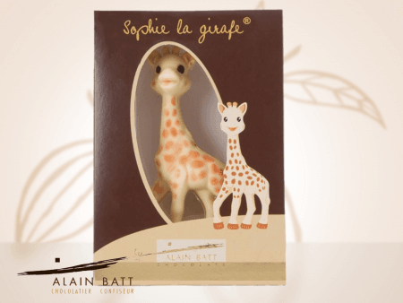 Sophie la girafe ® en chocolat - ref_1307B - En chocolat blanc