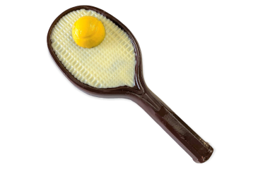 Raquette de tennis en chocolat