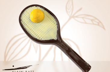 Raquette de tennis en chocolat