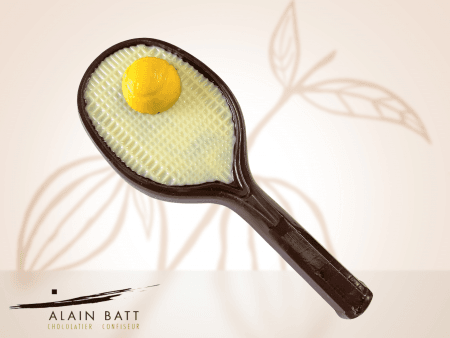 Raquette de tennis en chocolat - ref_416 - Raquette en chocolat lait