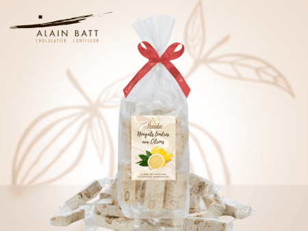 MINI NOUGATS Citron sachet de 200g - ref_506 - Sachet de 200g de mini nougat