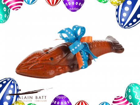 Homard garni - ref_1347L - Homard chocolat noir garni