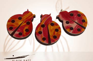 Trio de coccinelles Porte-bonheur