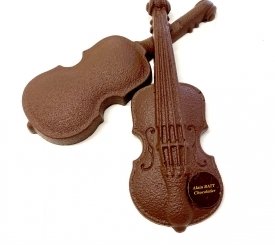 Violon en chocolat