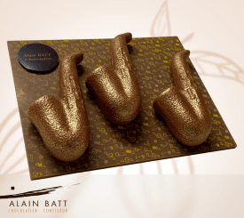 3 Minis Saxophones en chocolat