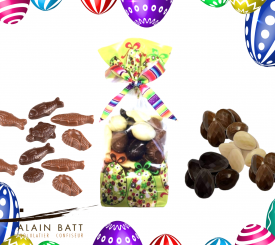 Petits oeufs pralinés  et friture de Pâques