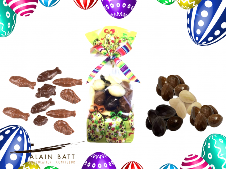 Petits oeufs pralinés  et friture de Pâques - ref_1418A - Sachet de 300 grammes