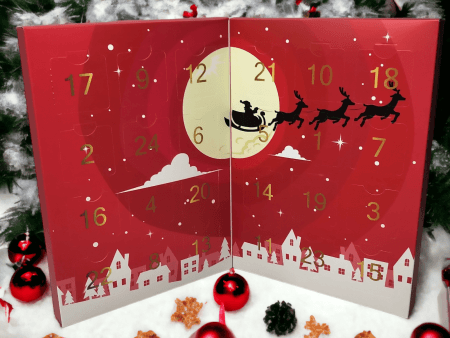 Calendrier de l'avent garni de Nougats - ref-1424 - Calendrier garni de 600g de nougats