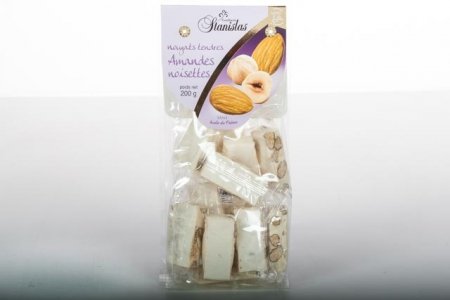 MINIS NOUGATS  Amandes Sachet de 200g - ref_1438 - Sachet de 200g de mini nougat