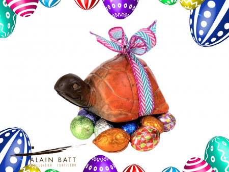 Tortue garnie - ref_1473N - Tortue chocolat noir garnie
