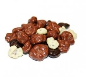 Grains de raisins enrobés de chocolat