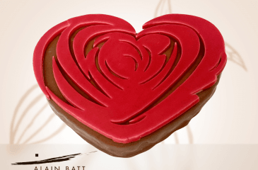 Coeur Zig Zag praliné