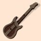 Guitare Electrique - ref_1679N - Sujet en chocolat noir