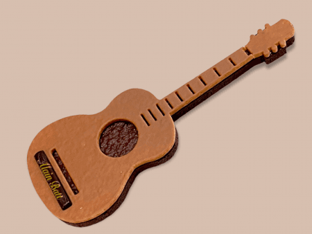 Guitare Basse - ref_1680N - Sujet en chocolat noir