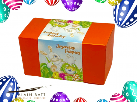 Grand Ballotin Joyeuses Pâques - ref_1707FR - Ballotin de 400g friture de Pâques assortie