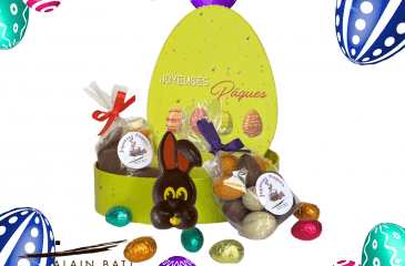 Oeuf de Pâques carton garni