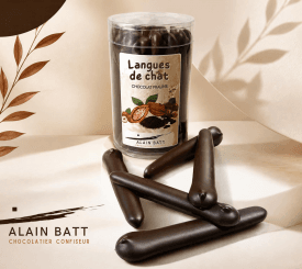Langues de chat chocolat praliné