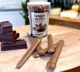 Langues de chat chocolat praliné