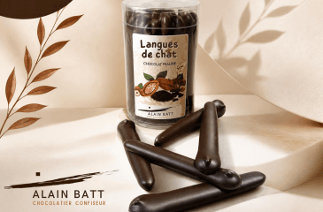 Langues de chat chocolat praliné