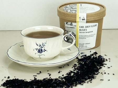 Thé noir Earl Grey Supérieur Fleurs Bleues - ref-1746 - Pot de 25 infusettes