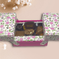Boîte à couture fleurie garnie de gourmandises - ref-176 - Coffret de 250g