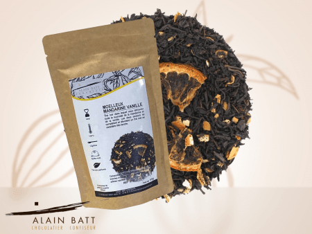 Thé noir MOELLEUX MANDARINE VANILLE - ref-1802 - Vrac de 50g