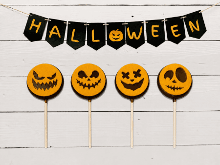Sucette Halloween - ref-1830 - Lot de 4 sucettes